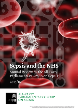 Annual Review by the All-Party Parliamentary Group on Sepsis 2015-16