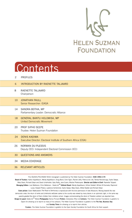 Contents 2 Profiles