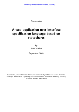 A Web Application User Interface Specification Language Based On