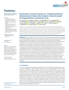 Reactivation of Fault Systems by Compartmentalized Hydrothermal Fluids in the Southern Andes Revealed by Magnetotelluric And