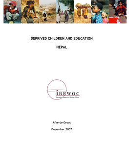 Deprived Children and Education Nepal