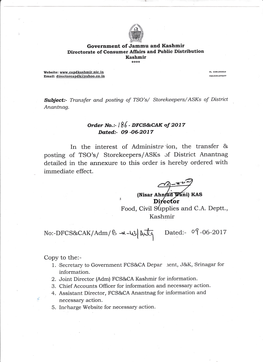In the Interest of Administra-Ion, Tl:E Transfer &