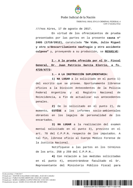 Poder Judicial De La Nación TRIBUNAL ORAL EN LO CRIMINAL FEDERAL 4 CFP 1710/2012/TO2