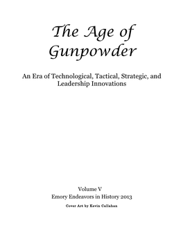 The Age of Gunpowder