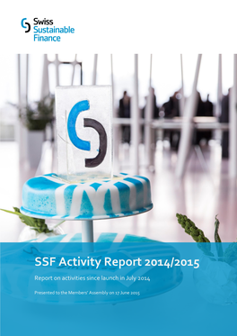 SSF Activity Report 2014/2015