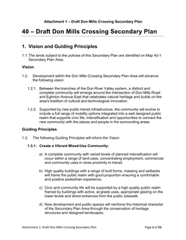 40 – Draft Don Mills Crossing Secondary Plan