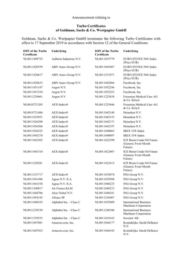 190616 GS Call Notice Turbo Certificates