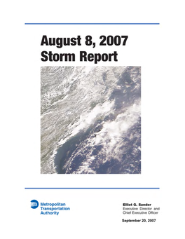 August 8, 2007 Storm Report