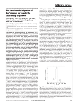 The Far-Ultraviolet Signature of the 'Missing' Baryons in the Local