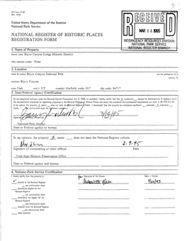 National Register of Historic Places Continuation Sheet