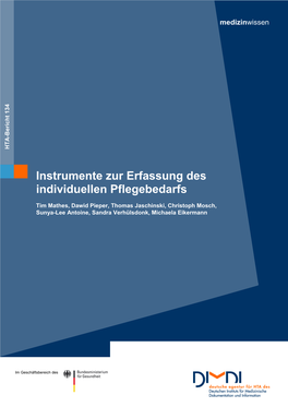 Instrumente Zur Erfassung Des Individuellen Pflegebedarfs