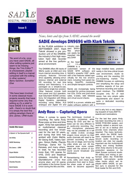 Sadie Newsletter November 2007.Pub