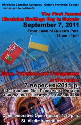 Ukrainian Heritage Day