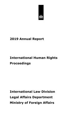 Annual Report International Human Rights