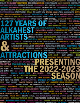 Alkahest Artists 126 Years Of