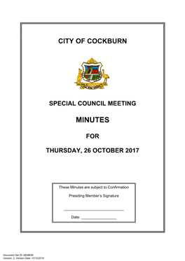 ECM 6808639 V2 Special Council Meeting