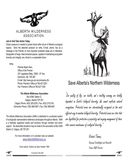 Save Alberta's Northern Wilderness