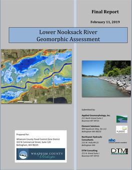 Lower Nooksack River Geomorphic Assessment Final Report