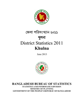 District Statistics 2011 -..:: Bangladesh Bureau of Statistics