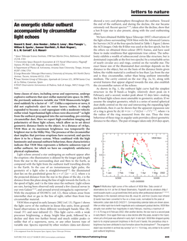 An Energetic Stellar Outburst Accompanied by Circumstellar Light