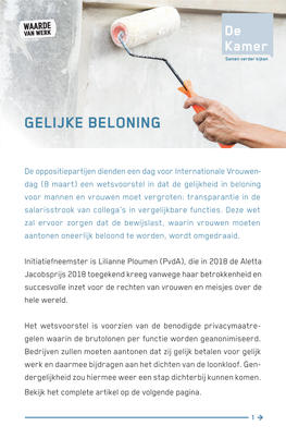 Gelijke Beloning