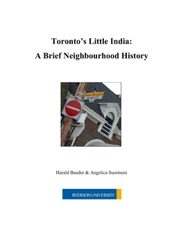 Toronto's Little India