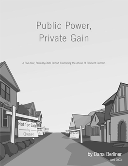 Public Power, Private Gain