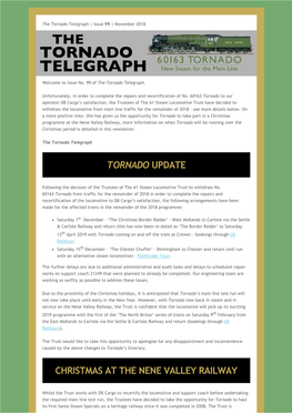 Tornado Update Christmas at the Nene Valley Railway