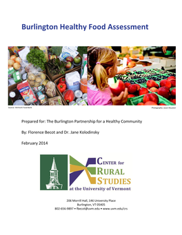 Burlington Healthy Food Assessment