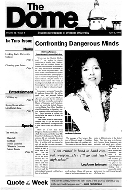 Confronting Dangerous Minds Quote T