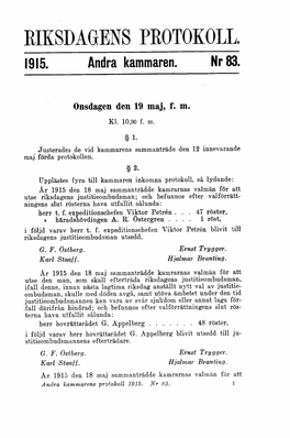 Riksdagens Protokoll 1915:83