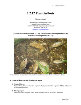 1.2.12 Francisellosis - 1