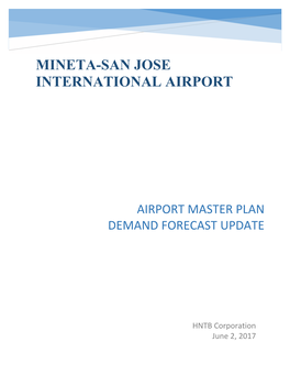 Airport Master Plan Demand Forecast Update