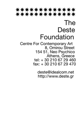 The Deste Foundation