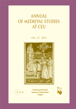 CEU Department of Medieval Studies