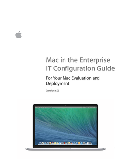 Mac in the Enterprise IT Configuration Guide