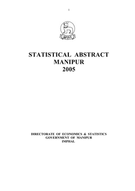 Statistical Abstract. 2005. Manipur.Pdf