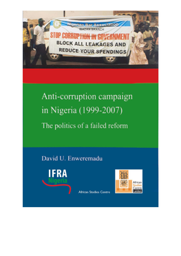 Anti-Corruption Campaign in Nigeria (1999-2007) the Politics of a Failed Reform