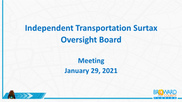 Independent Transportation Surtax Oversight Board