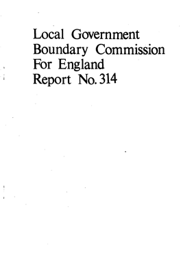 Local Government Boundary Commission for England Report No