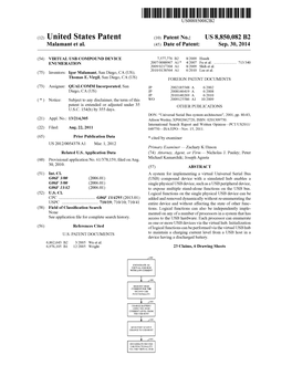 (12) United States Patent (10) Patent No.: US 8,850,082 B2 Malamant Et Al