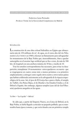 Estudio Historico Del Entorno Geográfico De Debod