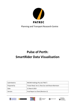 Pulse of Perth: Smartrider Data Visualisation