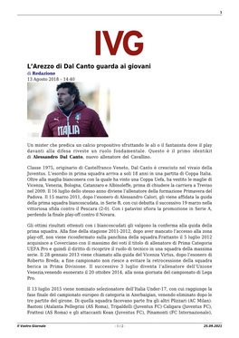 Il Vostro Giornale - 1 / 2 - 25.09.2021 2