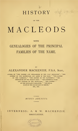 History of the Macleods