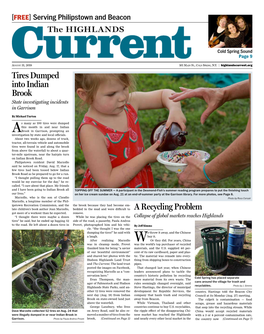 A Recycling Problem Tires Dumped Into Indian Brook