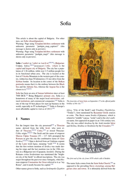 1 Names Related to “Middle” (Среда, “Sreda”) and to the City’S Earli- Est Name, ﬁrst Appeared on Paper in an 11Th-Century Text