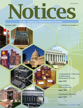 Notices of the American Mathematical Society ISSN 0002-9920