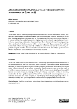 Acharacter-Based Constructional Approach