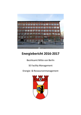 Energiebericht 2016-2017